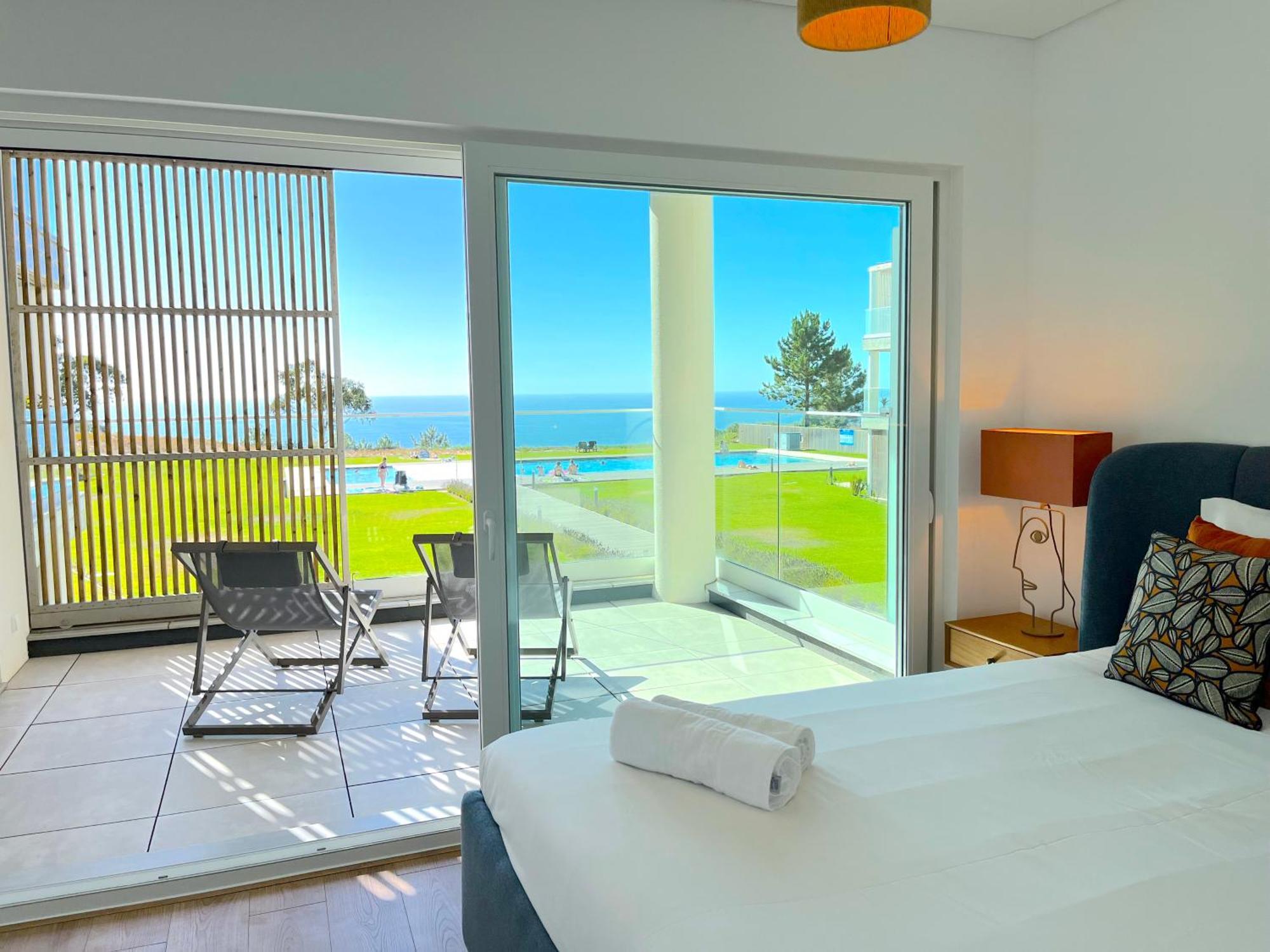 Mar A Vista - Condominium With Pool, Gym And Sea Views Nazare Ngoại thất bức ảnh