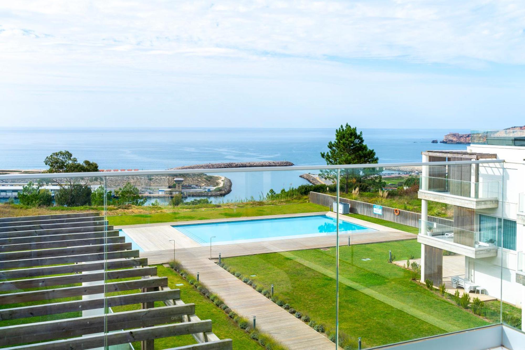 Mar A Vista - Condominium With Pool, Gym And Sea Views Nazare Phòng bức ảnh